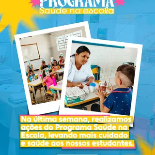 Cuidar da saúde também é educar! Na última semana, realizamos ações do Programa Saúde n...