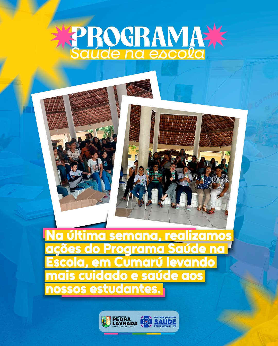 Programa Saúde na Escola realiza ação em Cumarú