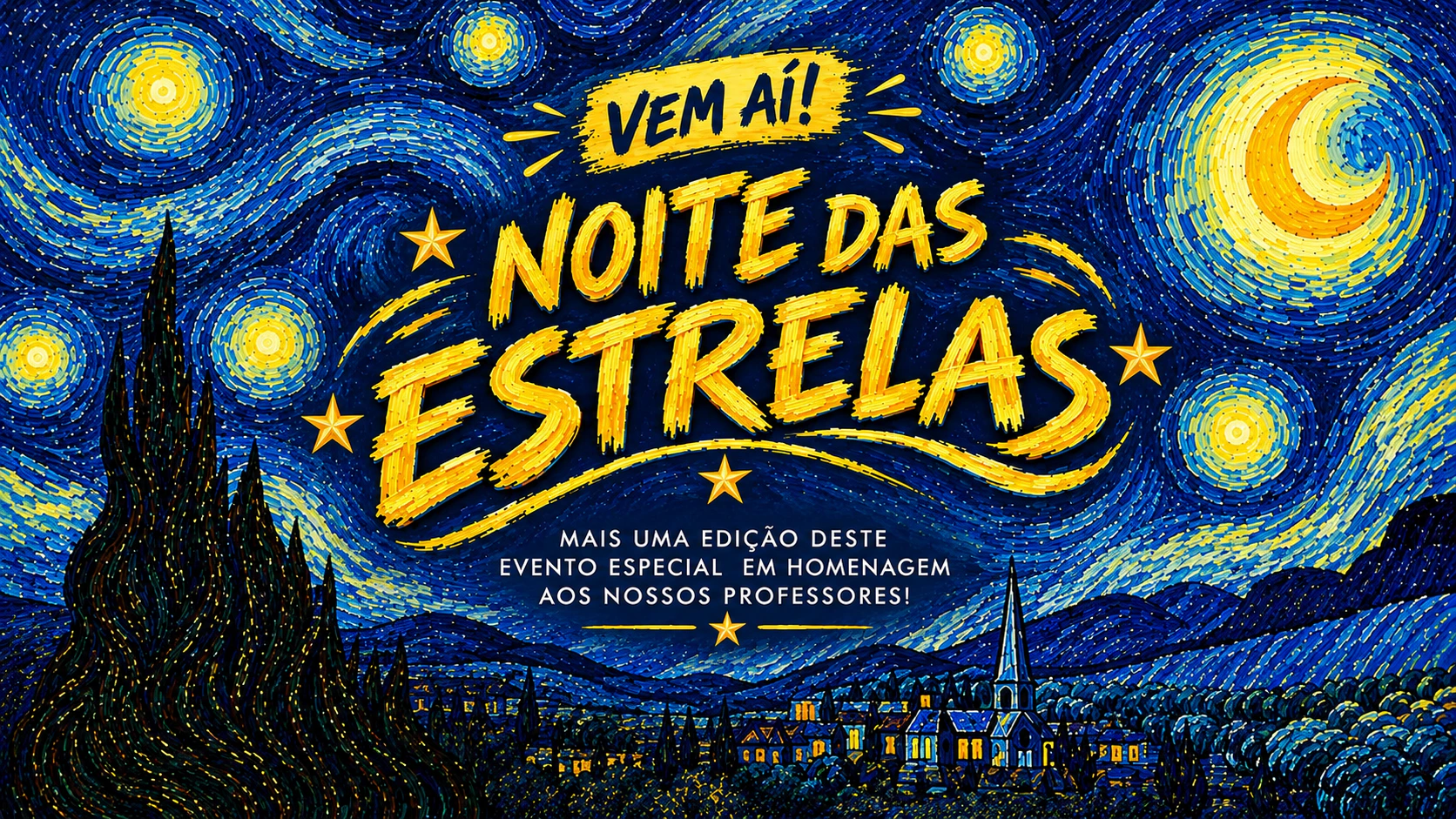 Pedra Lavrada prepara nova edição da Noite das Estrelas em homenagem aos professores
