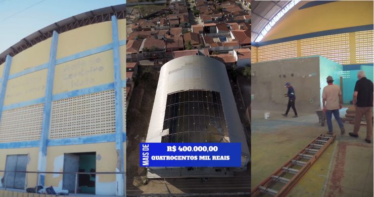 Reforma do Ginásio Antônio Cordeiro Neto avança e garante novo espaço para a população de Pedra Lavrada